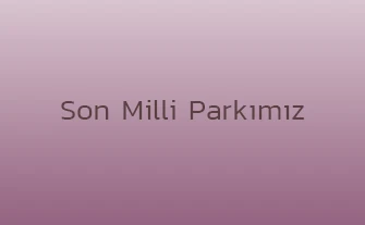 Son Milli Parkımız